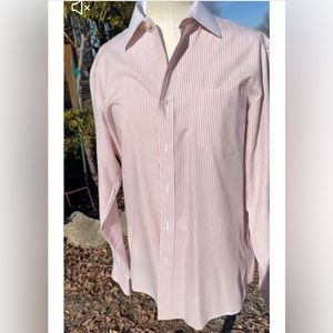 🛍️Yves Saint Laurent Vintage Chemise Oxford Pinstripe Button down Shirt Sz M/L